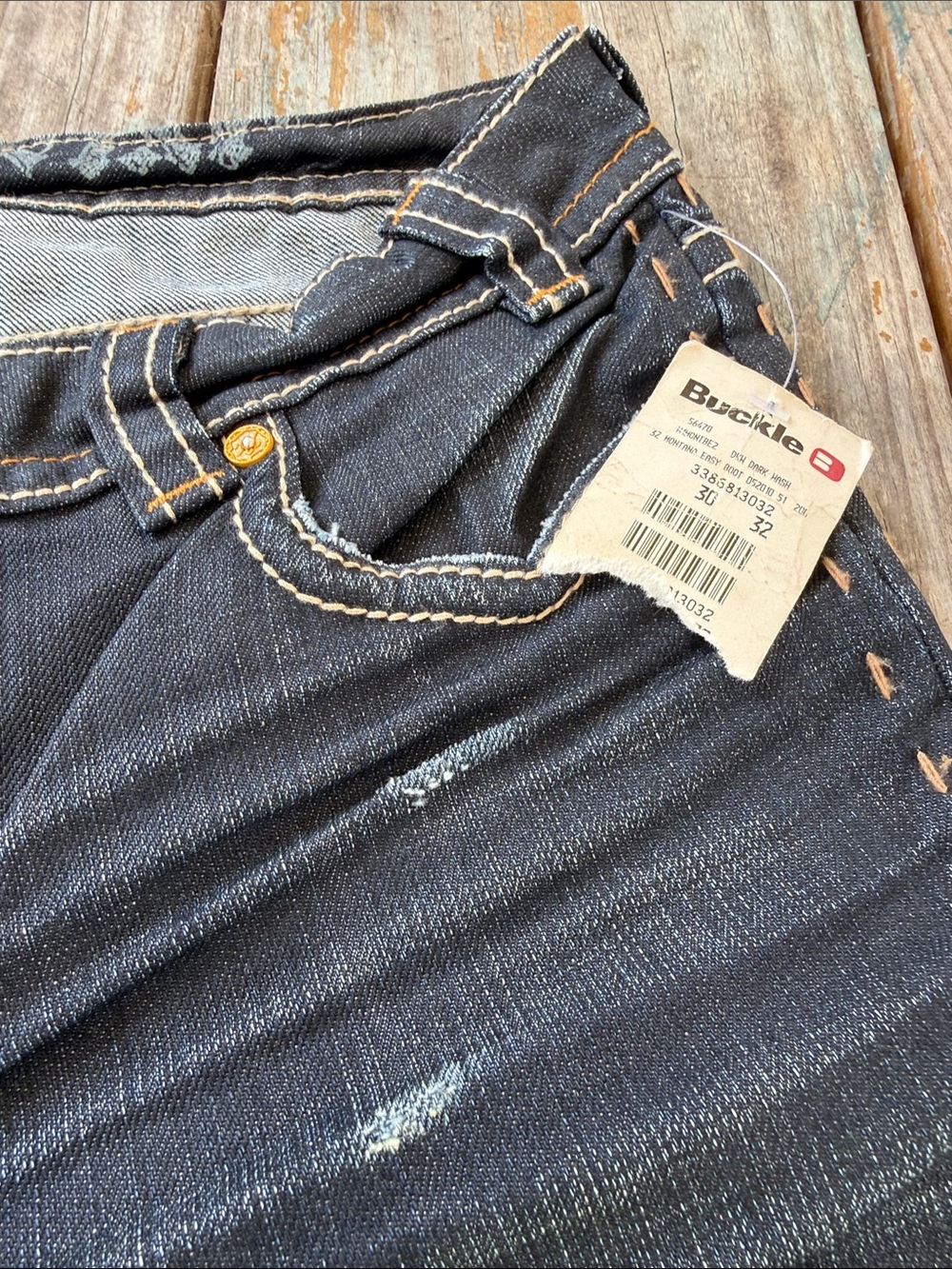 MEK Boot Cut Jeans in Medium Blue and Dark Blue 2 pairs Bootcut - Picture 12 of 14
